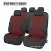 Funda de Asiento para Coche de Cuero PU de Colores para Exportación, Comercio Electrónico Transfronterizo, Funda de Asiento para las Cuatro Estaciones, Funda de Silla de Cuero Artificial, Juego de 4 Piezas, Juego de 9 Piezas