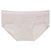 8699 Calzones para Mujer Estilo Coreano Ins Color Crema, Lindos y Cómodos, Algodón Puro Antibacteriano 7A, Entrepierna Extendida, Triángulo que Abraza la Cadera