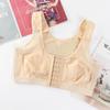 Cross-border plus size fivela dianteira colete esportivo fino sem fio sutiã ajustável correndo ioga respirável roupa interior confortável
