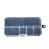Caja de Almacenamiento Transparente Fija de 7 Compartimentos Hebilla de Una Pieza Plástico Portátil Caja de Medicamentos Joyería para Arte de Uñas Cosméticos Organizador de Escritorio