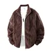 Top de polar texturizado talla europea G-stone transfronterizo, polar de coral engrosado, corte holgado, hombros caídos, abrigo casual