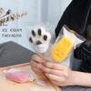 Bolsa de embalaje de helado transparente, bolsa sellada a máquina hecha a mano, bolsa de embalaje de paletas viejas caseras, bolsa de helado, bolsa de helado 100