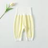 Pantalones de Algodón Puro para Primavera y Otoño para Bebé, Leggings para Recién Nacido, Pantalones de Otoño, Cintura Alta, Protección para el Vientre, Pantalones de Gran Trasero con Botón a Presión