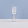 Tubo de brillo labial transparente de 3 ml tubo corto vacío material de embalaje de plástico con varilla de cepillo tubo de brillo labial tubo de embalaje líquido sombra de ojos alto brillo