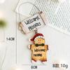 Navidad Hombre de Jengibre de Madera Colgante Decorativo Hombre de Jengibre Letrero de Bienvenida para Puerta Decoración Colgante para Puerta Árbol de Navidad Hombre Galleta Decoración