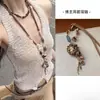 Nuevo Collar de Flor de Perlas Estilo Chino para Mujer, Gama Alta, Lujo Ligero, Diseño de Nicho, Exquisito y Versátil, Cadena para Suéter Fresca y Discreta
