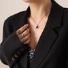 Accesorios de estilo francés de gran venta, moda de verano, entrada de nicho, collar con colgante de ojo de gato de lujo, pendientes, joyería para mujer.