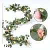 Huevo de Pascua de Ratán de Amazon Decoración de Pascua Corona de Hierba Acuática Artificial Planta Verde Enredadera Vid de Eucalipto Artificial