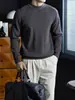 Produto de luxo requintado! Suéter masculino de lã modal para outono e inverno, quente, resistente ao frio, confortável, com gola semi-alta