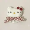 Nueva Pajarita de Cuadros Rojos Cabeza de Gato Kt Peluche Relleno de Algodón Accesorios Ropa DIY Zapatos y Calcetines Accesorios Materiales para Accesorios Al por Mayor