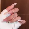 Colar com Pingente de Coração para Cintura Pequena com Franja para Mulheres Luxo Leve Design de Nicho de Alta Qualidade Corrente para Clavícula Acessório Elegante da Moda