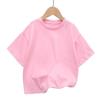 Processamento e Personalização de Camisetas 100% Algodão para Crianças, Uniformes de Classe para Jardim de Infância, Roupas Familiares DIY, Camisetas de Manga Curta para Atividades Culturais com Imagens e Palavras