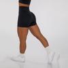 Em estoque! Novo terno de ioga de malha sem costura, esportivo, manga curta, sutiã com alça, calças de ioga, shorts de cintura alta