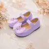 Zapatos ligeros antiabrasión para niñas, adecuados para fiestas, sesiones de fotos y uso escolar, zapatos de malla multicolor con lazo para niñas