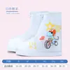 Botas de Chuva Infantis Calçados de Cano Médio Cobertura para Sapatos Impermeável à Prova d'Água Antiderrapante Exterior Sola Espessa Dia Chuvoso Infantil