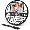 Marco de Fotos de Fútbol Transfronterizo Decoración Temática Deportiva Adornos de Escritorio de Madera Decoración Conmemorativa de Jugador Regalo Manualidades