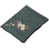 Paño de cocina absorbente engrosado paño de té algodón y lino bordado flor de ciruelo tapete de té ceremonia del té accesorios para juego de té liso creativo