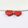 Arena Roja Cinabrio Loto Longevidad Nube Trasera DIY Cinabrio Corazón Mariposa Cuentas Separadas Pulsera Llavero Accesorios
