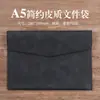 Maletín de Cuero Carpeta de Archivos A4 Broche Enganchable Engrosado Bolsa de Almacenamiento Impermeable para Negocios Se Puede Imprimir con Logo Venta al por Mayor