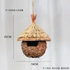 Jardim de Infância Ninho de Pássaro Decoração Suspensa Criativa Ambiental Estilo Floresta Material de Arranjo de Ambiente de Canto Natural Pingente Folha Verde Cipó Ninho de Pássaro