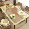 Protetor de Mesa de Vidro Macio, Espessado, à Prova de Óleo, Impermeável, Resistente ao Calor, Lavável, Toalha de Mesa de PVC, Placa de Cristal Cortável, Protetor de Mesa de Jantar Transparente