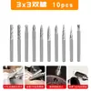 Cabezal de Lijado de Acero de Tungsteno Más Vendido del Fabricante Cuchillo para Tallado Artístico de 3 mm Juego de Cabezales de Lijado Eléctricos Lima Rotatoria de Aleación Dura en Stock