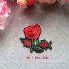 Parches de Peonía Bordados, Parches Termoadhesivos para Ropa, Parches de Tela, Parches Adhesivos de Flor Rosa de Mezclilla, Apliques Termoadhesivos para Camisetas