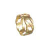 Anillo Popular Transparente Hueco Transfronterizo, Anillo Descompresivo Personalizado de Moda, Joyería de Acero de Titanio Simple y de Alta Gama al por Mayor