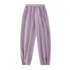 Roupas Infantis Princesa Yuan Yuan Calças Casuais para Meninas 2026 Novo Estilo Roupas de Outono para Crianças Calças Esportivas Campus Soltas para Crianças Médias e Grandes