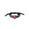 Pulseira Naruto Sharingan Unissex Trançada Acessórios Periféricos de Anime Estilo Casal Pingente Substituível