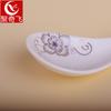Cuchara de café de cerámica con forma de flor dorada, 3 cucharas, cuchara pequeña de porcelana para revolver, cuchara pequeña para sopa, suministros para tiendas de dólar, 23010