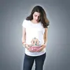 Explotaciones transfronterizas Amazon wish AliExpress camiseta de maternidad de manga corta impresa en ruso