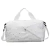 Nova Moda Transfronteiriça Bolsa de Viagem Curta Estrelas com Estampagem a Quente Viagem de Negócios Deslocamento Bolsa de Ginástica Bolsa de Mão Leve Bolsa de Yoga