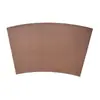 Mantel individual en forma de abanico de cuero PU con patrón de espiga, impermeable, a prueba de aceite, aislante térmico para mesas, para hoteles, restaurantes y uso doméstico, fácil de limpiar