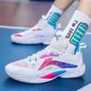 Zapatillas de Baloncesto de Combate Real para Jóvenes Suela Suave Antideslizante Amortiguación Zapatillas para Correr Transfronterizas Talla Grande de Moda Malla Transpirable Zapatillas Deportivas