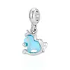 Pulsera con cuentas cruzadas colgante DIY corazón de amor unicornio mariposa adorno colgante pulsera brazalete charm materiales hechos a mano