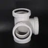 Accesorios para tubería de drenaje de PVC de cuatro vías estéreo silenciadores, reductor de unión de cuatro vías precio de fábrica de plástico Changsheng suministro directo al por mayor