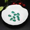 Cinco Pingentes de Vidro em Forma de Gota d'Água de Tamanho Médio Contas Soltas Acessórios para Brincos, Pentes, Pulseiras DIY Venda Direta da Fábrica Atacado