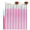 Pluma de Dibujo con Punta de Aguja, Pluma Ultra Fina para Pintura de Flores, Pluma de Contorno, Pluma para Bordes de Detalle de Tallado para Uñas, Juego de 5 Piezas de Herramientas para Uñas
