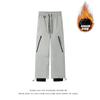 Pantalones de Esquí en Stock con Faldón para Nieve, Cortavientos e Impermeables, Corte Holgado, Talla Grande, Pantalones de Nieve, Pantalones de Senderismo para Exteriores, Unisex