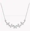 Versão Alta Colar Borboleta Graf Phantom Completo Diamante Borboleta Dupla Pulseira Cinco Borboletas Brincos Banhados a Ouro 18K Artesanato Exquisito