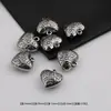 Ccb Chapado Eléctrico Tallado Retro Corazón Tridimensional Cadena de Teléfono Hecha a Mano para DIY Materiales y Accesorios de Joyería con Cuentas
