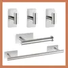 Colgante de acero inoxidable para baño transfronterizo, juego de toallero, juego de herrajes para baño, juego de barra de toalla para baño, juego completo