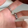 Anillo Lingge de estilo antiguo con letras, ligero, de lujo, de alta gama, retro, industrial, ajustable, nuevo producto.