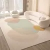 Tapete Estilo Creme para Sala de Estar, Luxo Leve de Alta Qualidade 2026 Novo Modelo, Tapete para Sofá de Casa, Tapete de Chão Resistente a Manchas para Quarto