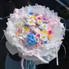 Ramo de Alas Rosa Eterna Beso de Hada Flor de Jabón Regalo Qixi para Novia Mejor Amiga Regalo de Cumpleaños