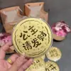 Atacado Ouro Puro 999 Ouro Bolo da Fortuna Princesa Presente Criativo para Riqueza e Prosperidade Imediatas Presente de Feriado para Atrair Riqueza e Ficar Rico Rapidamente