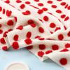 Flanela jacquard tridimensional côncavo-convexa anti-sopro pipoca pequeno pão cozido a vapor artesanato presente pelúcia bolinhas jacquard flanela