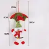 Colgante de Dibujos Animados de Papá Noel con Paracaídas y Muñeco de Nieve Decoración Navideña Colgante de Muñeca Avispa Colgante de Muñeca de Terciopelo
