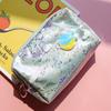 Linda celebridad de internet japonesa ins bolsa de cosméticos de gran capacidad con arena movediza de planeta corazón de niña portátil tamaño pequeño bolsa de aseo de viaje